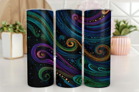 Abstract Pattern Tumbler Wrap Graphics for Tumbler Wraps