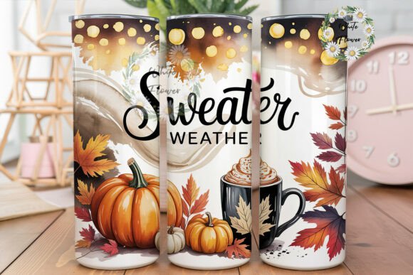Autumn Sweater Weather Tumbler Wraps Graphics Review