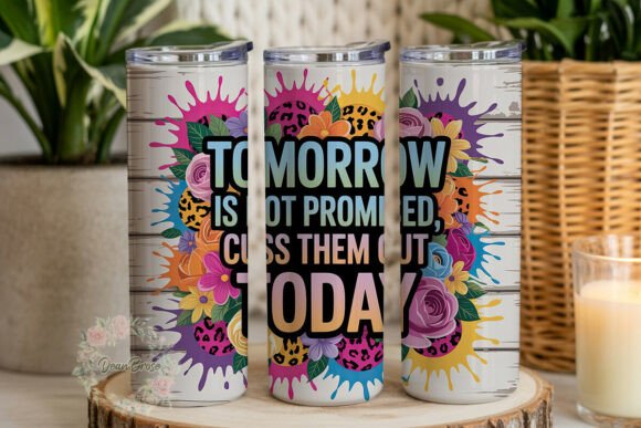 Bold Floral Leopard Quote 20oz Tumbler: Graphics & Tumbler Wraps Review