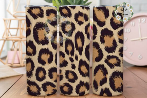 Classic Leopard Print 20oz Tumbler Wrap Graphics