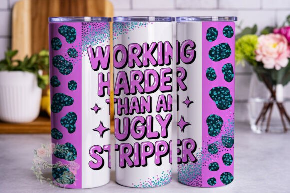 Glitter Leopard Harder: Tumbler Wrap Graphics Review