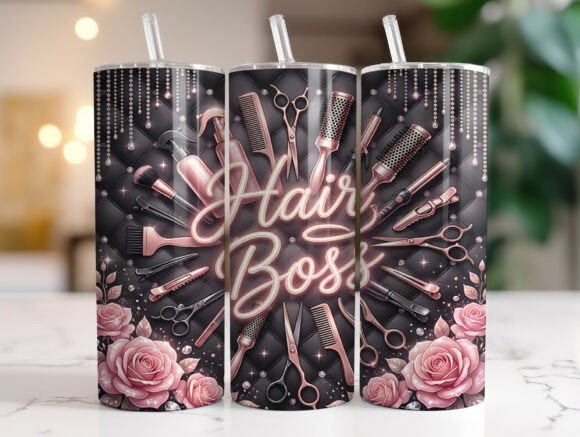 Hair Boss Salon Tools Glitter Tumbler Graphics Review