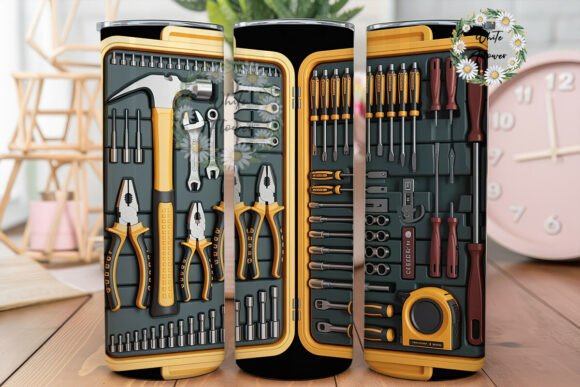 Industrial Tool Kit Tumbler Wraps Graphics Review