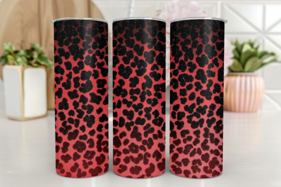 Leopard Print Tumbler Wrap PNG 20 Oz