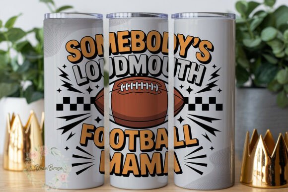 Loudmouth Football Mama 20oz Tumbler Wra