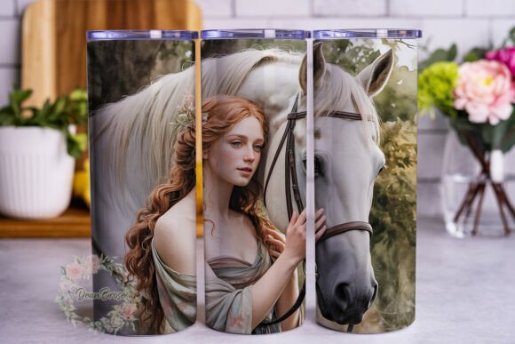 Mystical Horse Woman Tumbler Wrap Graphics Review