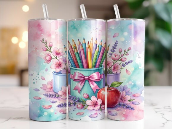 Pastel Teacher 20oz Tumbler Sublimation