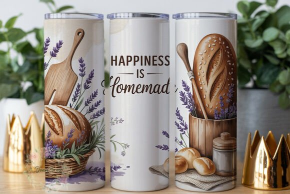Rustic Bread Lavender 20oz Tumbler Wrap Graphics