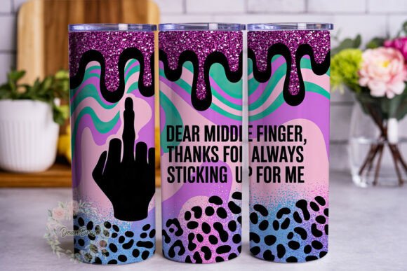 Sassy Skeleton Hand Glitter 20oz Tumbler Wrap Review