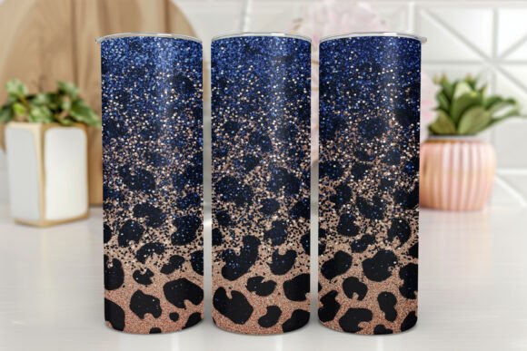 Seamless Leopard Print Tumbler Wrap 20oz Graphics
