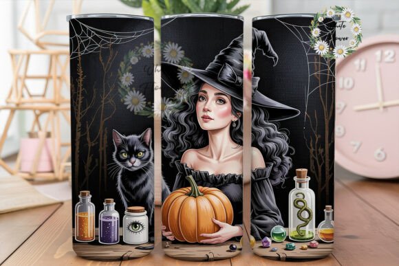 Witchy Vibes Autumn Nights 20oz Tumbler Graphics